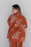 Camisa Flora Terracota